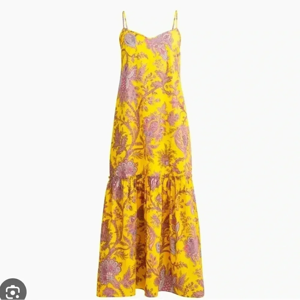 - JCrew tiered Ratti print dress